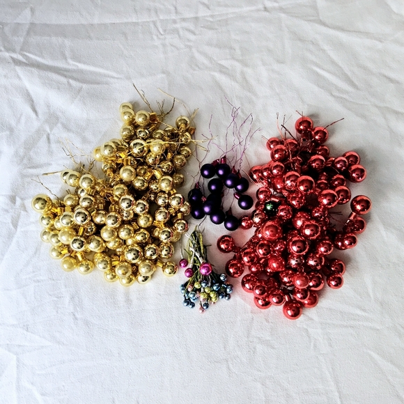 Holiday Mercury Glass Ball Cluster Stem Wire Floral Pick Lot Poshmark